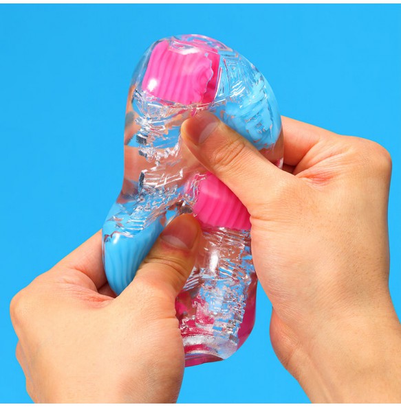 TENGA - Bobble Masturbator Cup (Blue - Crazy Cubes)